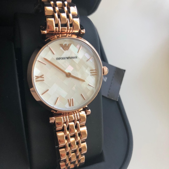 emporio armani watches women's gold